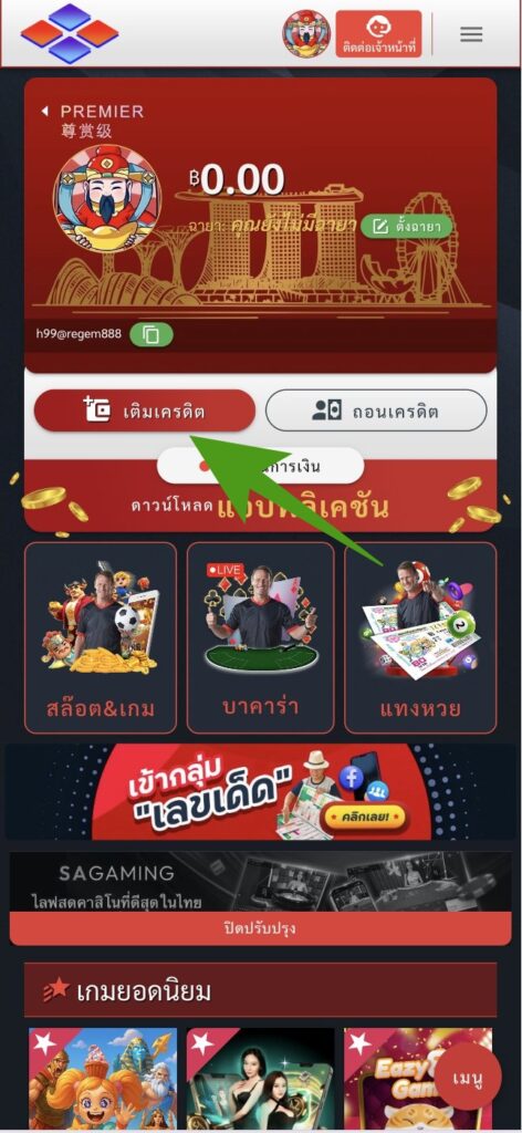 เติมเครดิต Regem